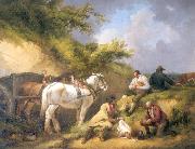 George Morland The Labourer's Luncheon Spain oil painting artist